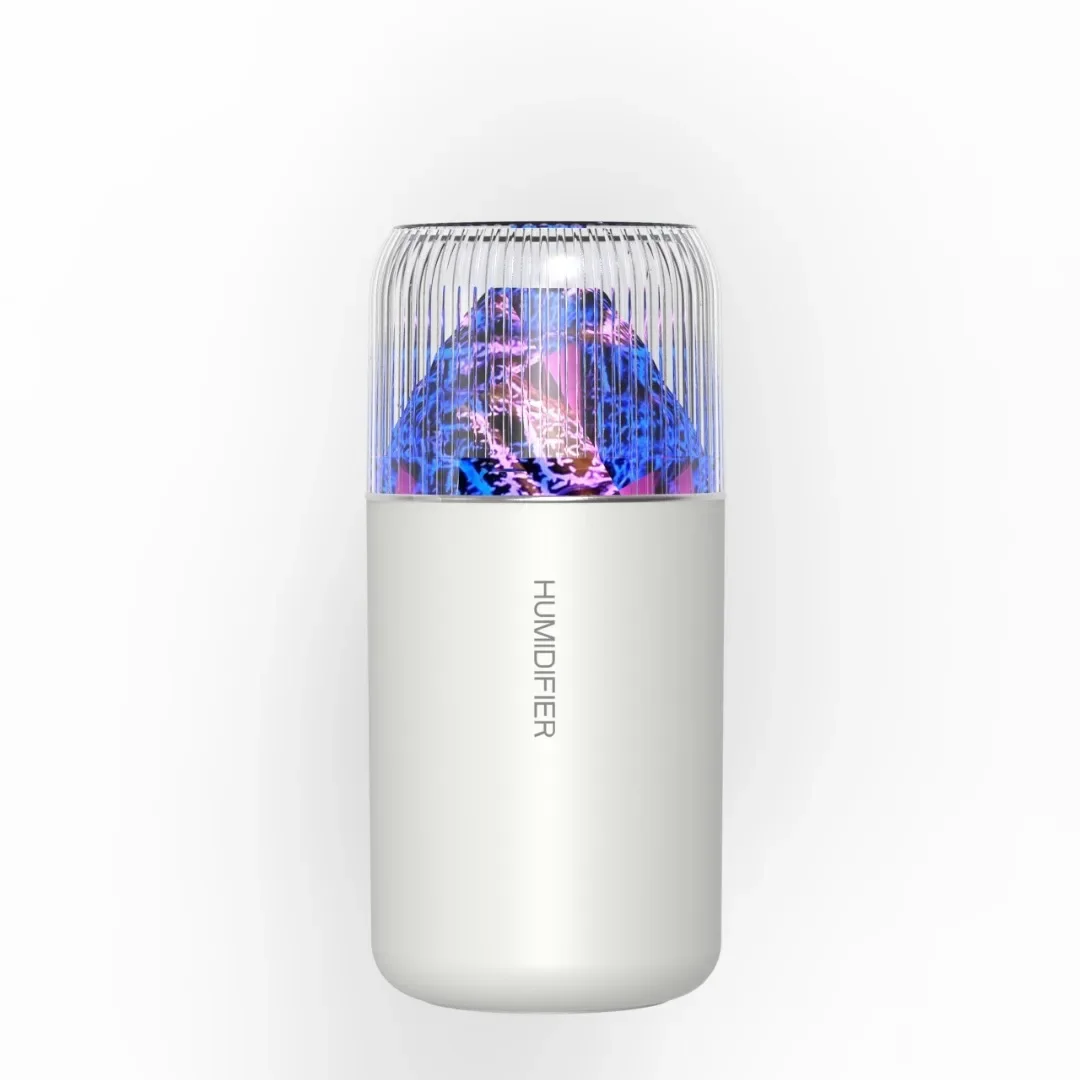 Volcano USB Mini Air Humidifier Car Mist Spray Maker Aroma Essential Oil Diffuser Purifier Colorful Night Light for Home Bedroom