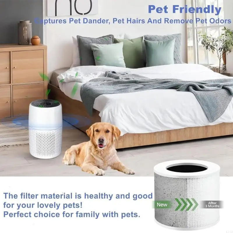 K1AD 소형 공기 청정기 필터 아로마 테라피 스페이서 부품 교체 패드