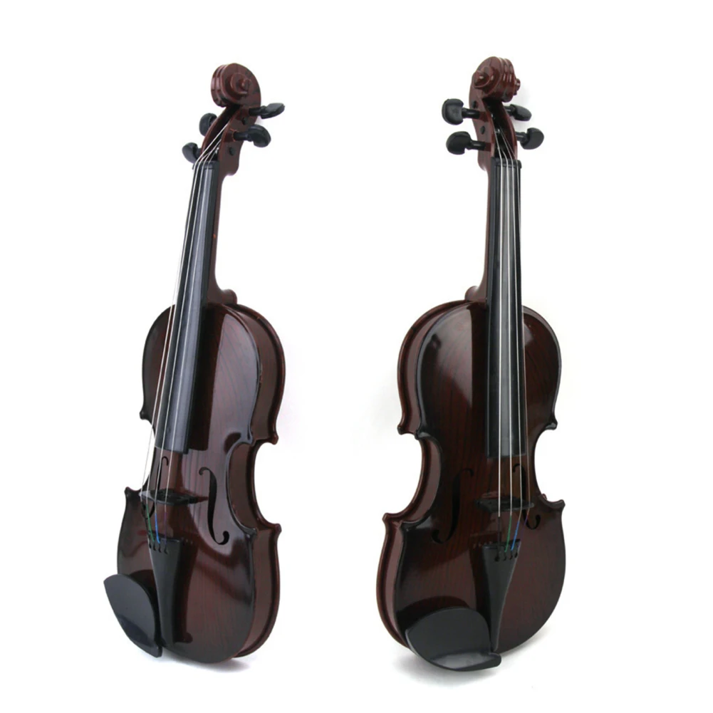 Kids Simulated Violin Toys Realistic Violin With Adjustable String Musical Instrument For Beginner Gifts