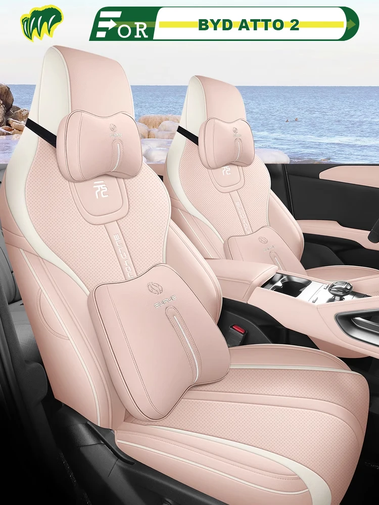

For Left-Drive Car Seat Cover Of BYD ATTO 2 YUAN UP 2024 Custom Fit Seat Protector All Season Full Surrounded Interior Accessory