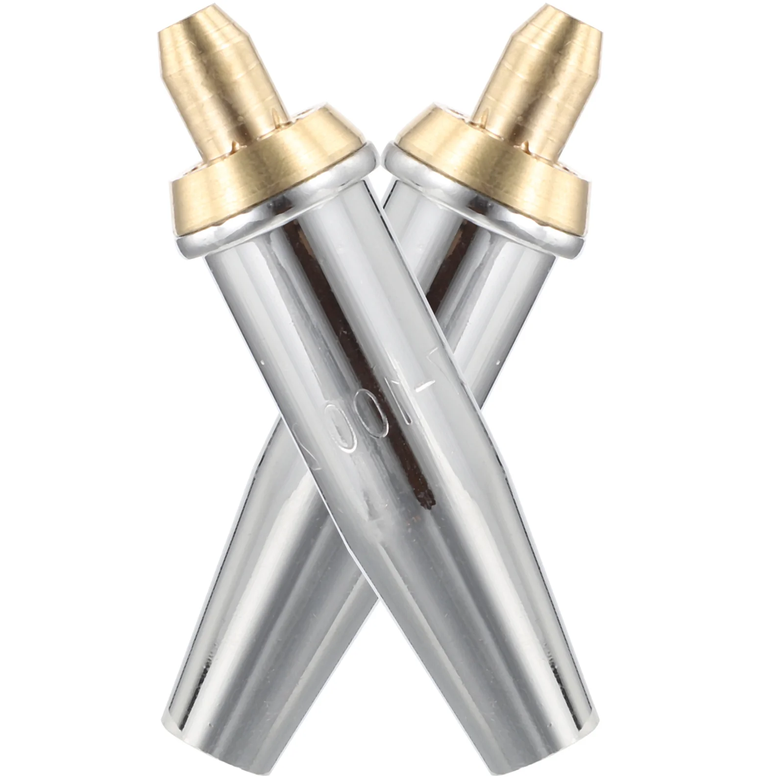 

2pcs Heavy Duty Cutting Torch Tip Brass Propane Replacement Tip High Temp Resistant Copper Welder Contacts Burnished Thickened