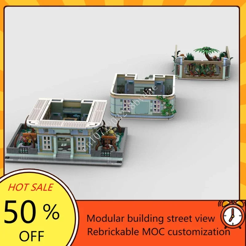 3976PCS Convention Center Modular MOC Creative street view Model Custom Puzzle Architecture DIY Education Assembly Toys Gifts