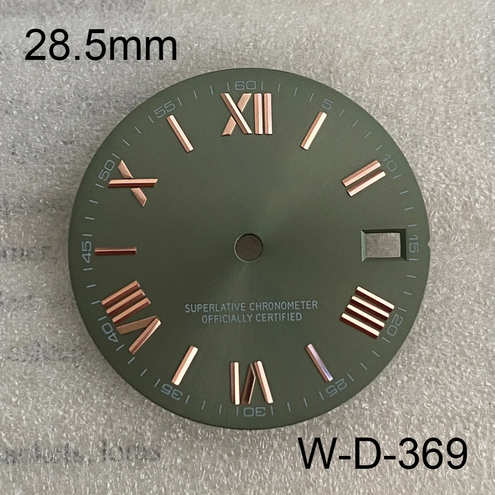 28.5mm S Logo Rome Dial Suitable For NH35/NH36/4R/7S Automatic Movement Watch Modification Accessories