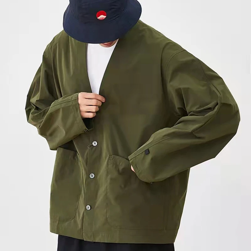 

Waterproof Lightweight Loose Fit Cityboy Jacket with Multiple Pockets DW Pier39SS Style Youthful Cotton Outerwear for Autumn