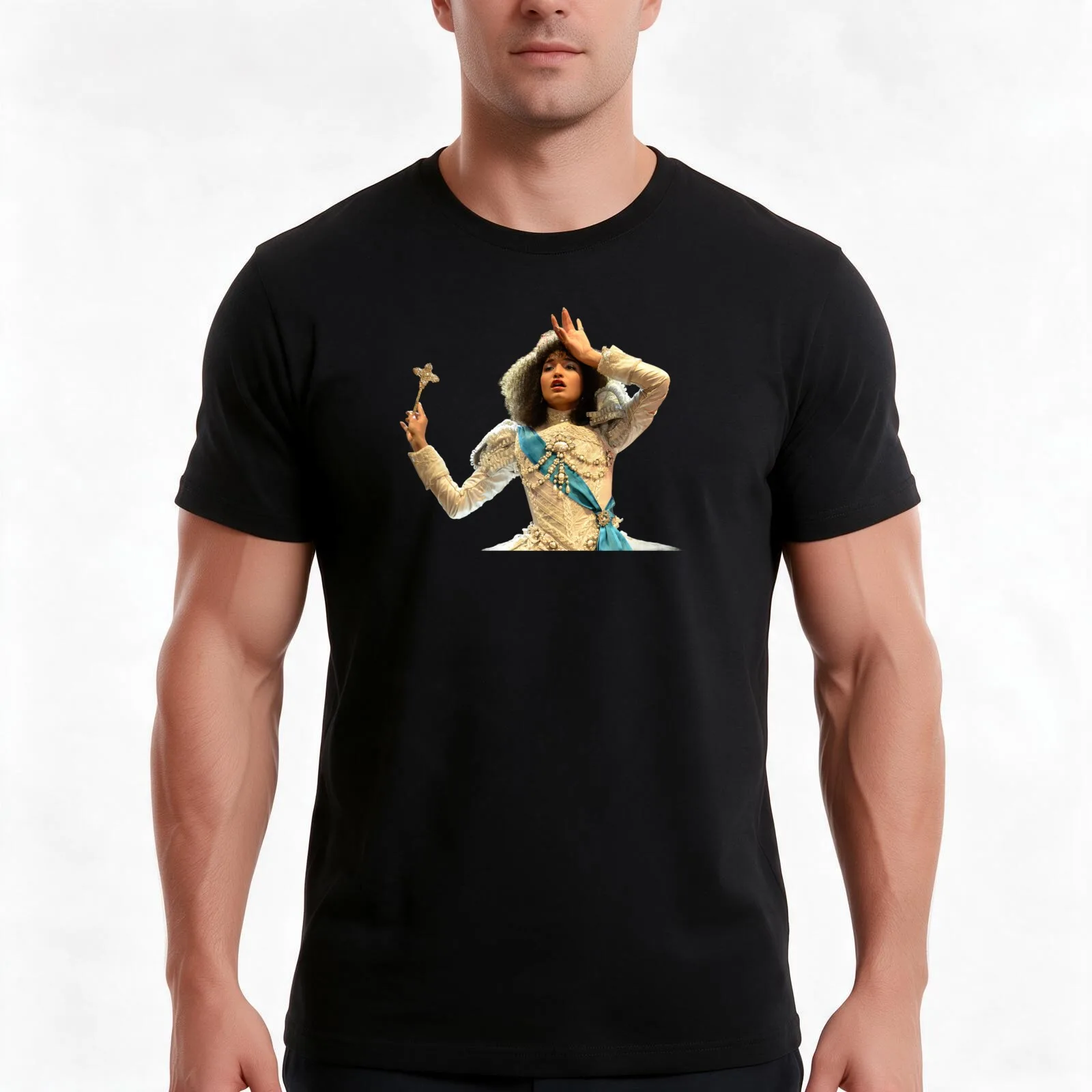 Pose Angel sticker Indya moore T-Shirt Summer Casual Cotton Tee Oversized Streetwear Tops Vintage Graphic Print 100% Cotton