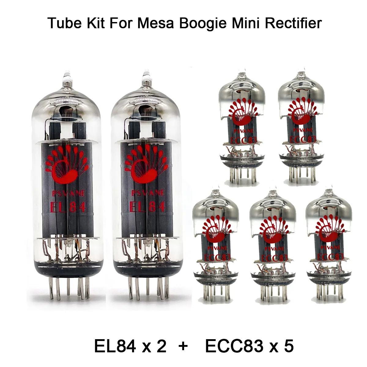 

Valve Tube Kit For Mesa Boogie Mini Rectifier Guitar Tube Amplifier PSVANE 2PCS EL84 5PCS ECC83 Power Electronic Vacuum Tube