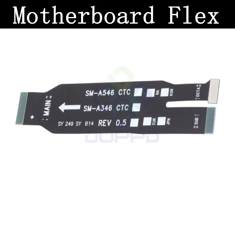 Charging Port Board For Samsung A54 A546 Top Ear Loud Speaker SIM Card Fingerprint Sensor Volume Off On Motherboard Flex Cable