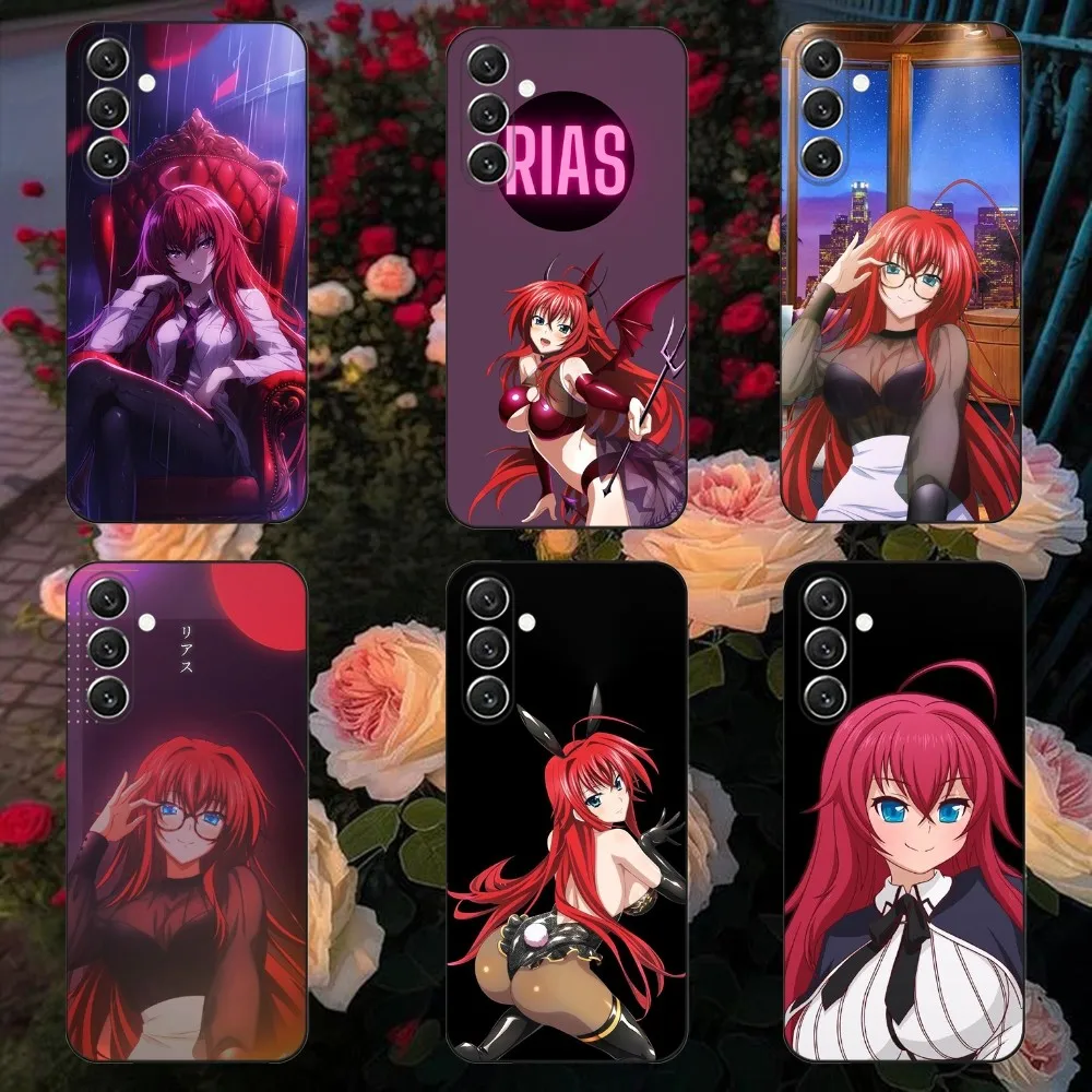 R-Rias Gremory High  Phone Case For Samsung Galaxy A13,A21s,A22,A31,A32,A52,A53,A71,A80,A91 Soft Black Cover