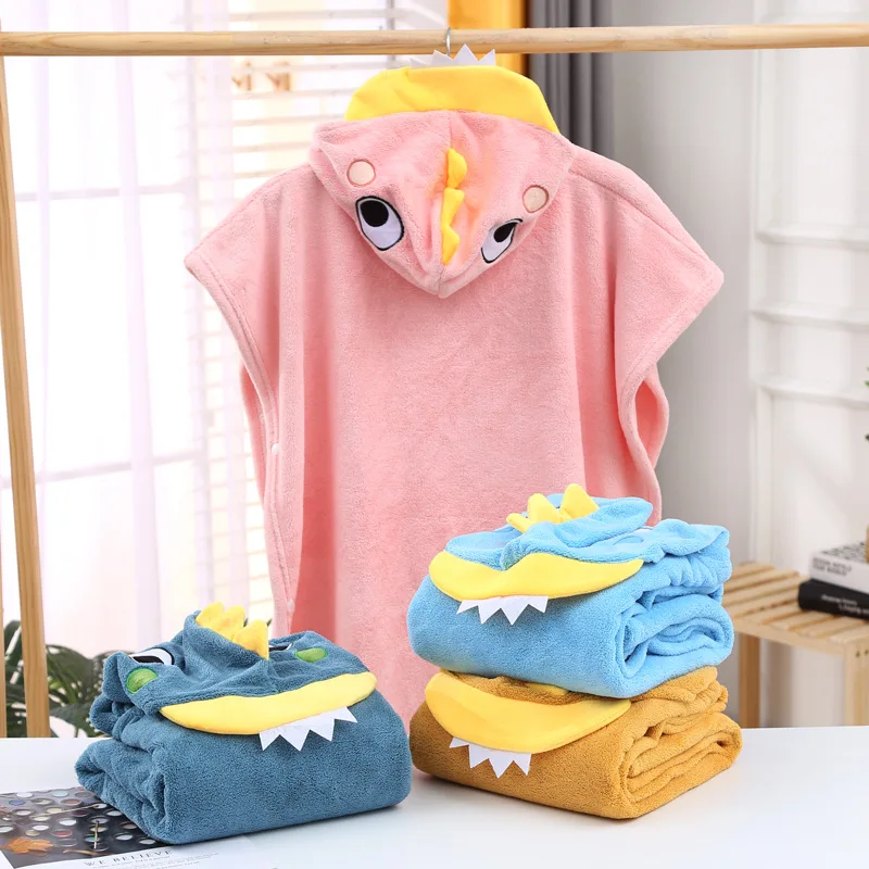 

Children's cape bath towel, baby hooded baby bathrobe bath can wear cartoon quick-drying beach children's bath towel