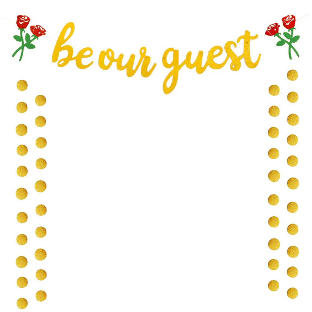 

Engagement Decor Round Piece Banner Rose Hanging Banners For Single Party Celebrations And Wedding Decorations