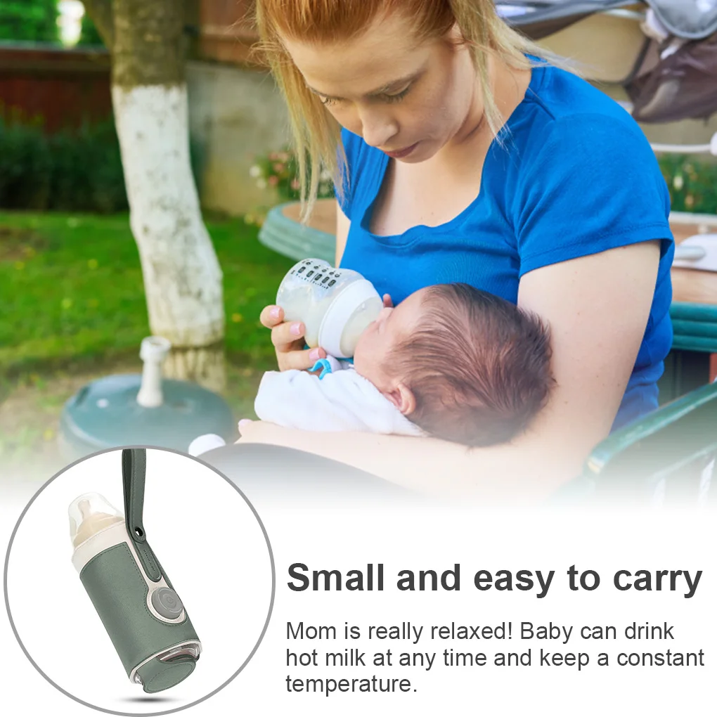 Milk Bottle Warmer Bag Adjustable Electric USB Baby Pouch Heater Travel