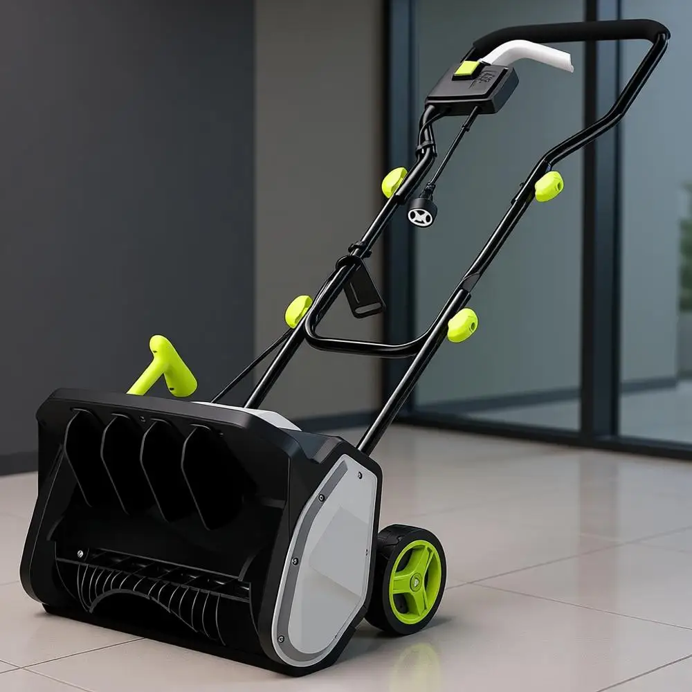 

Электрическая лопата на 12 ампер, 17 дюймов в ширину и 6 дюймов в глубину, с вылетом лопаты 20 тонн, проводной инструмент для уборки снега с подъездных путей, тротуаров и патио