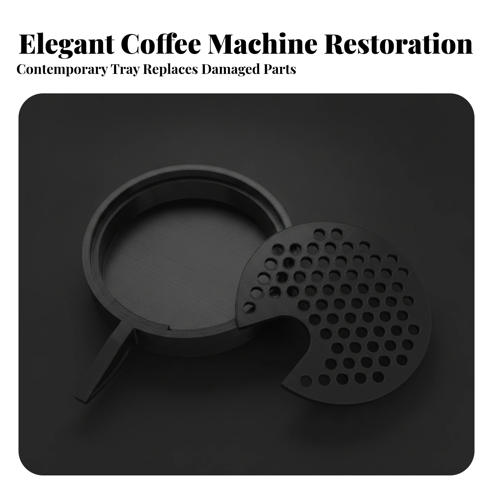 Replacement Water Tray Low-Height Coffee Machine Catch Tray Compact for Kitchen