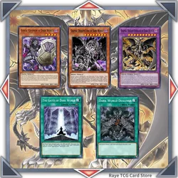 58 pcs Dark World Yugioh Card Game Deck Easy Play Not Original Master Duel Grapha DIY Deck MD