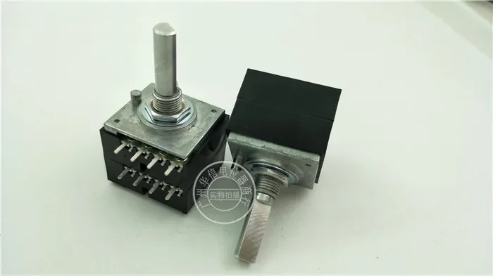 Taiwan made RK27 double tap potentiometer B10K with 8-pin handle length of 25MMF