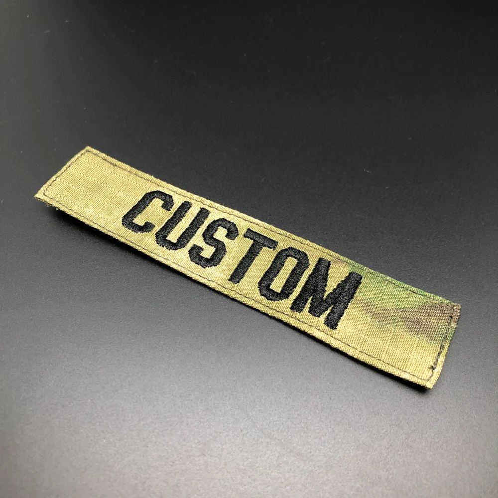 Stickerei Custom Name Patch Brustbänder Abzeichen Faltrahmen ACU MULTICAM Alpine Tropic RG GRÜN SCHWARZ BRAUN GRAU AOR2 BLAU TAN