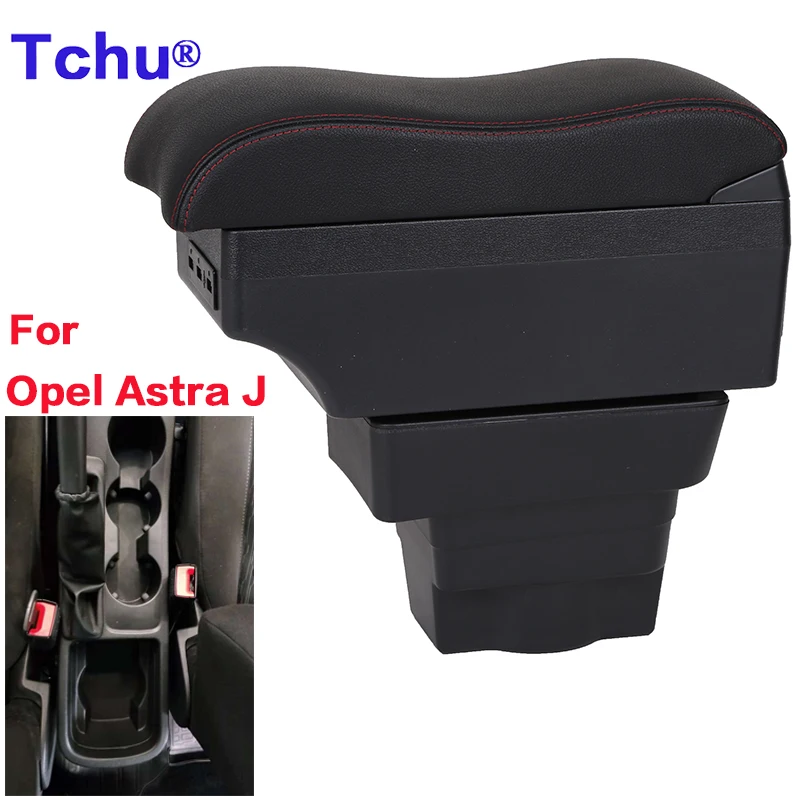 

For Opel Astra Armrest Box For Opel Astra J Car Armrest Box Multifunctional Storage Box Modification USB Car Accessories