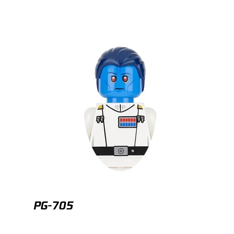 PG8050 Building Blocks Han Solo Thrawn Lando Calrissian Jar Jar Binks Mini Robot Figure Toy Bricks Assembling Doll Present PG710