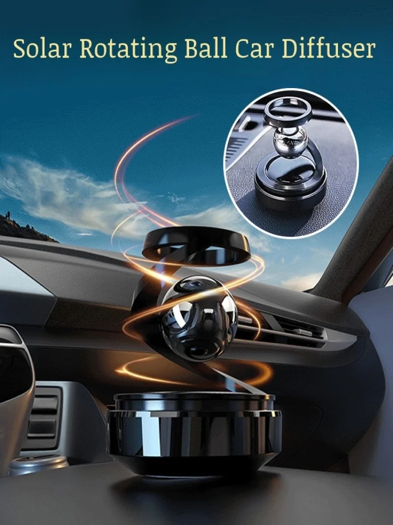 Solar ball car car aromatherapy suspended rotating car perfume ornament car aromatherapy fragrance