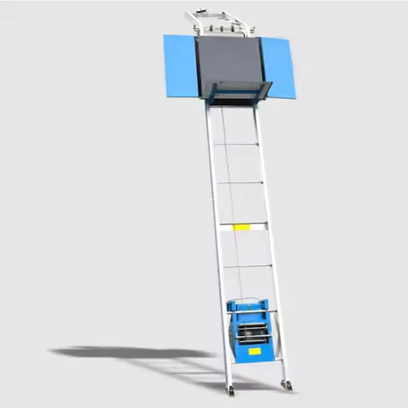 New 220 Volt Electric Crane Solar Panel Lift Elevator Aluminum Alloy 250kg Load Capacity with Wire Rope
