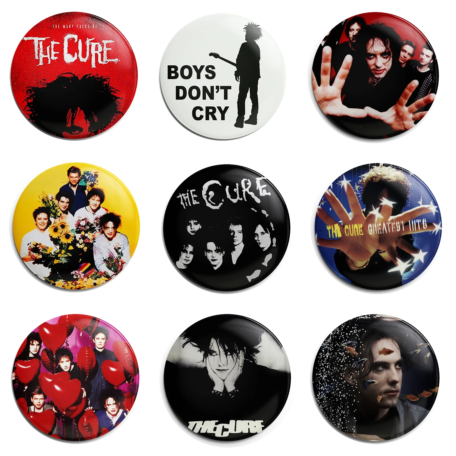 The Cu-re Robert Goth Rock Smith Soft Button Lapel Anime Pin Brooch Jewelry Decoration Gift 58mm