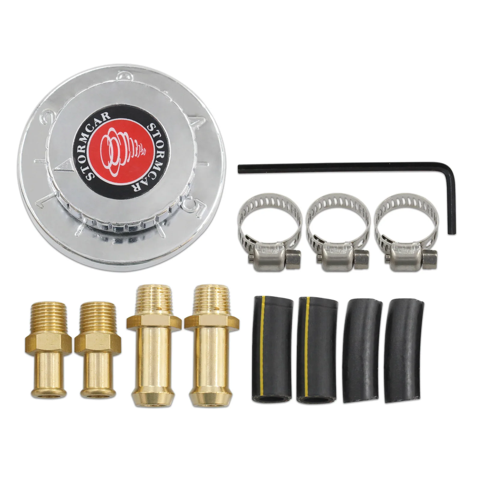 

Универсальный регулируемый клапан для регулировки давления топлива 1-5 psi, специальный интерфейс 8 мм/10 мм для модификации карбюратора.