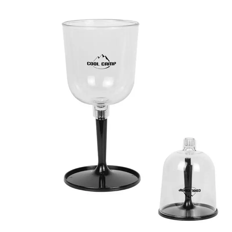 Collapsible Wine Glasses For Travel Shatterproof And Clear Portable Wine Glass Drinking Glasses For Camping Travel Outdoors