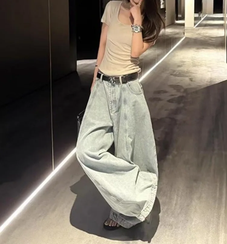 Hot Girl Hip Hop High-quality Baggy Jeans for American Child Hiphop Street Washing Loose Denim Pants Kids Rapper jeans Trousers