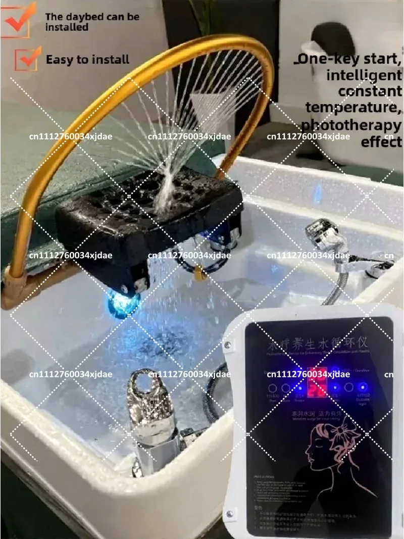 Water Circulation Head Therapy Instrument Constant Temperature Heating Spa Shampoo Bed Accessory