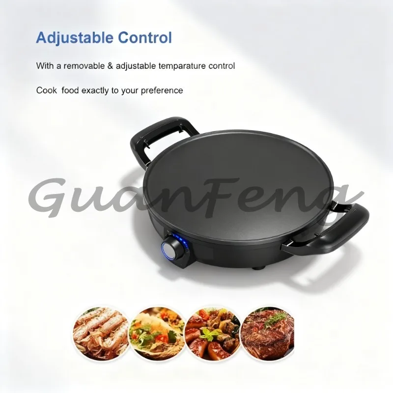 Household 47cm Maker, Household Machine for Preparing Traditional Flat Bread and Waffles