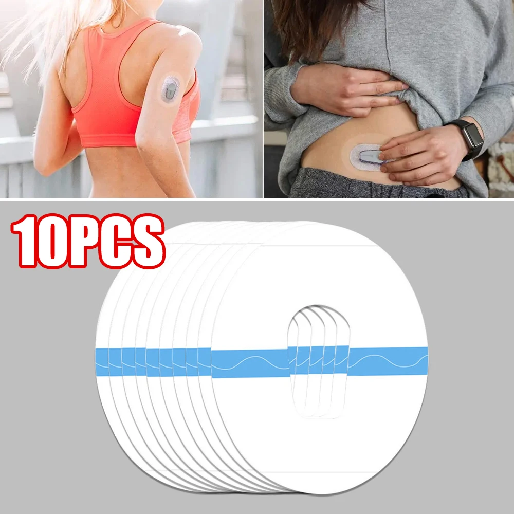 

10pcs for Dexcom G6 Sensor Transparent Stickers Fixed Adhesive Patches Waterproof Shower Patch Transparent Sports Fitness
