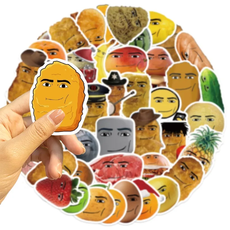50 قطعة الكرتون Robloxs الوجه ملصقات الدجاج الكتلة ميمي ملصقات صناعة يدوية سكرابوكينغ الهاتف الأمتعة سكيت الشارات مقاوم للماء