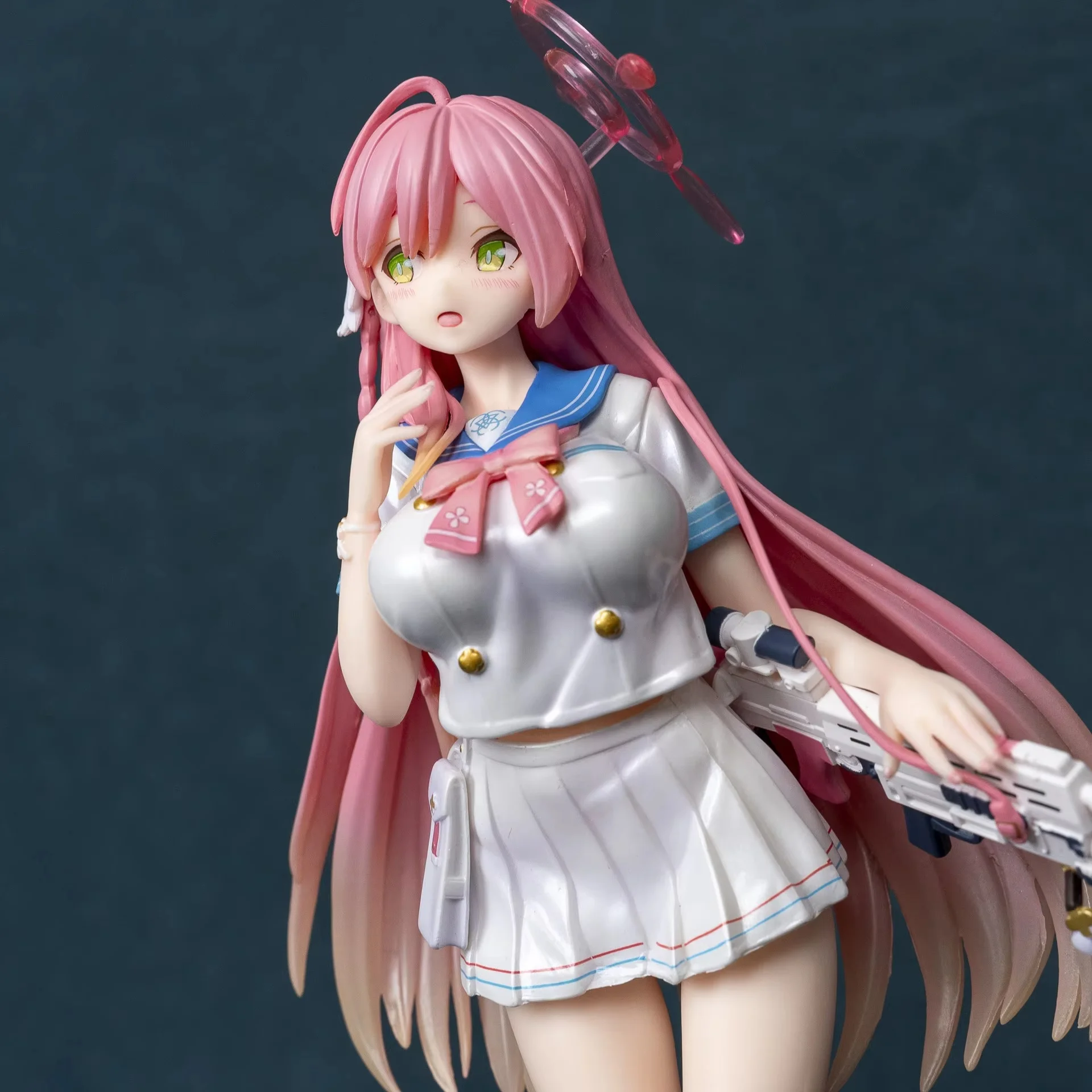 

Pu He Hua Zi Cute Cartoon Second Game Model Ornament Beautiful Girl Jk School Uniform Action Figure Collectible Toy for Adults