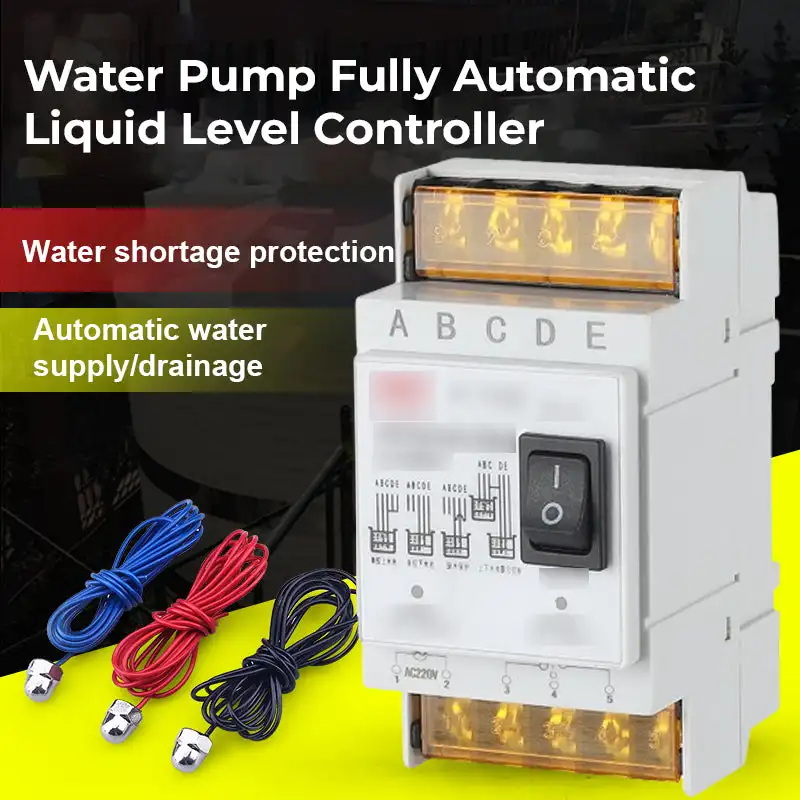 Fully Automatic Water Level Controller Switch 25A 220V Water tank Liquid Level Detection Sensor Water Pump Controller Dropship