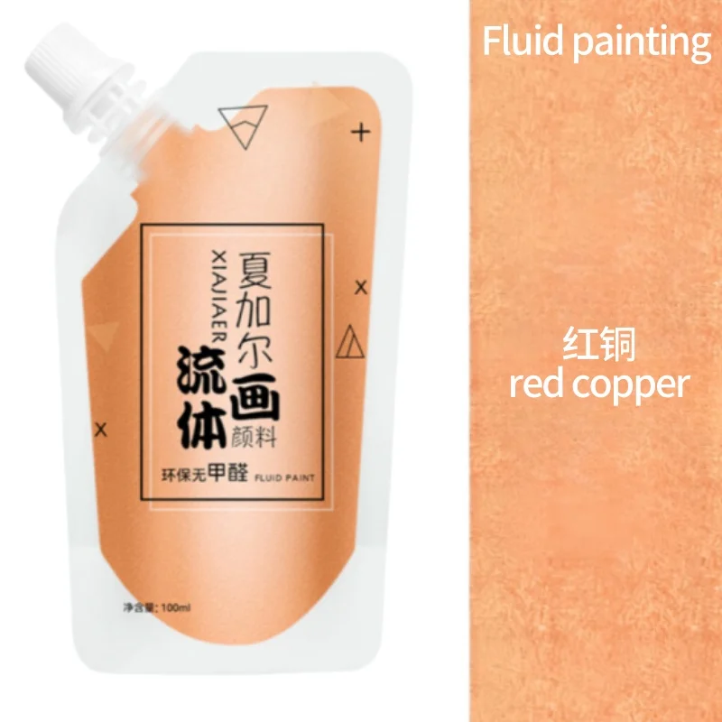 100 ml/multi-color xiajiaer vloeibare verf acrylverf zak gewelddadige beer DIY decoratieve schilderkunst vloeibare vloeibare kleurstof