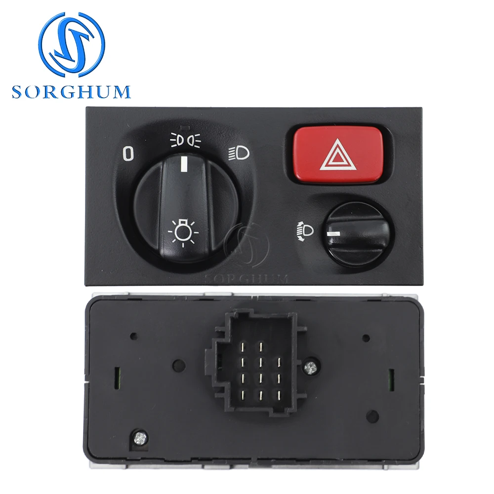 SORGHUM Truck For SCANIA P G R T-Series F K N 1540672 Headlamp Level  Control Switch Hazard Lamp Light Warning Button Knob Panel