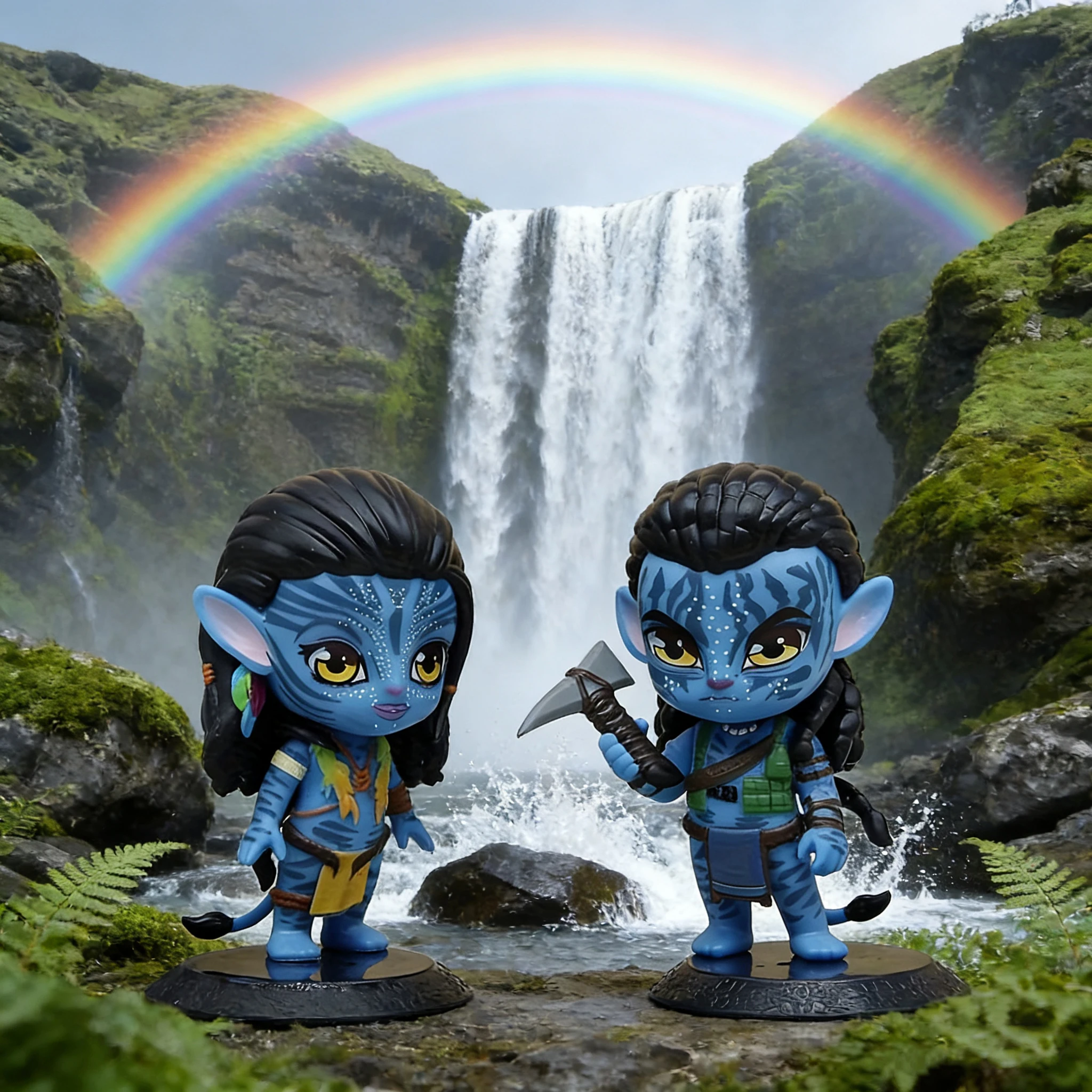 Avatar 2 Jack Sully y Neytiri Modelos de personajes de PVC, estatuas de mano, decoraciones coleccionadas, modelos de muñecas, decoraciones, regalos