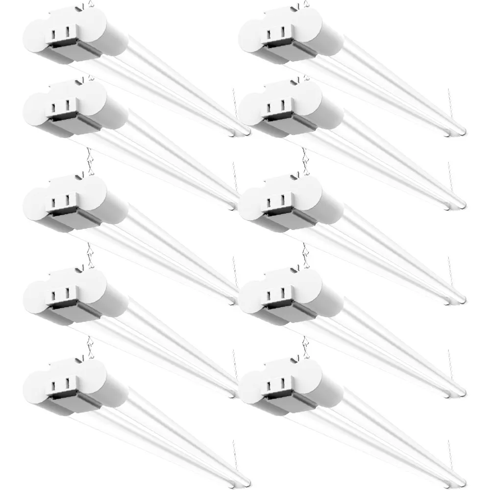 

Benches 4FT LED Shop Light 40W 4500LM 5000K Daylight Integrated Fixture Linkable Garage Lighting for Workshop Surface Suspension