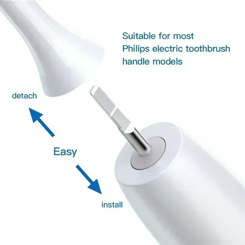 10PCS Replacement Brush Heads For Philips HX6930 HX6064 Sonic Electric Toothbrush Vacuum Soft DuPont Bristle Nozzles No Metal
