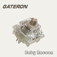 Gateron Baby Racoon Switch Lengthen Axis Linear 5pin Pre-lubricated 55g For Mechanical Keyboard