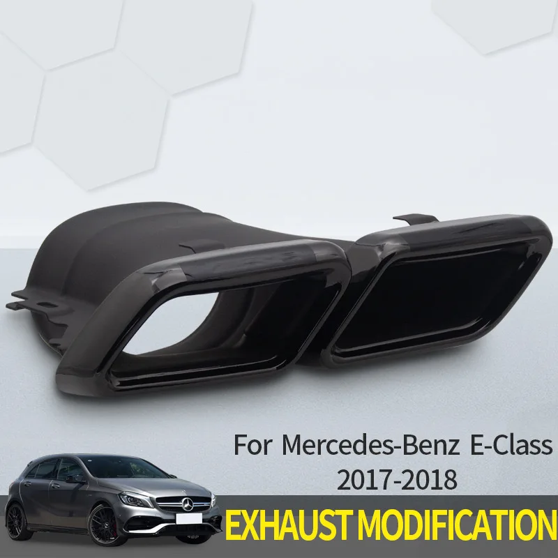 Applicable to 21-23 Mercedes-Benz E-class W213 E200 300 exhaust pipe modified AMGE63 four-outlet tail throat back lip