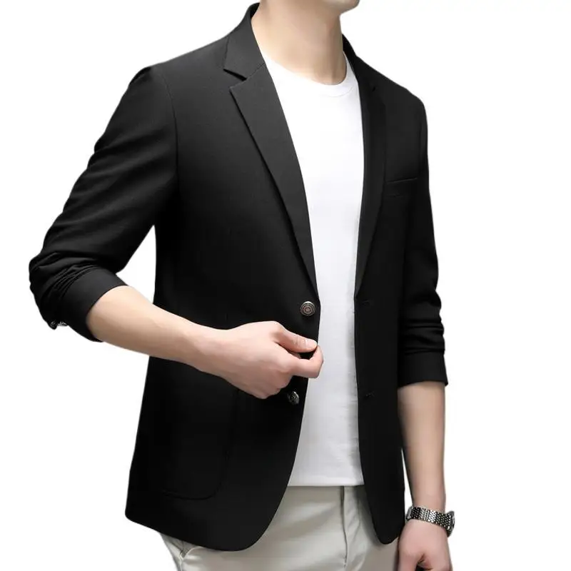 D1020 suit jacket men 2024 autumn new style trend single piece middle-aged and young people leisure temperament slim sun protect