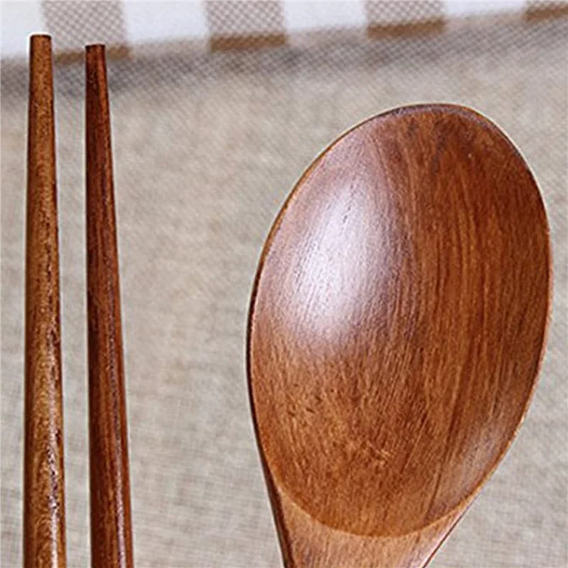 

ABGE-Handmade Jujube Tree Wooden Korean Dinnerware Combinations Utensil,40 Set Of Spoons And Chopsticks
