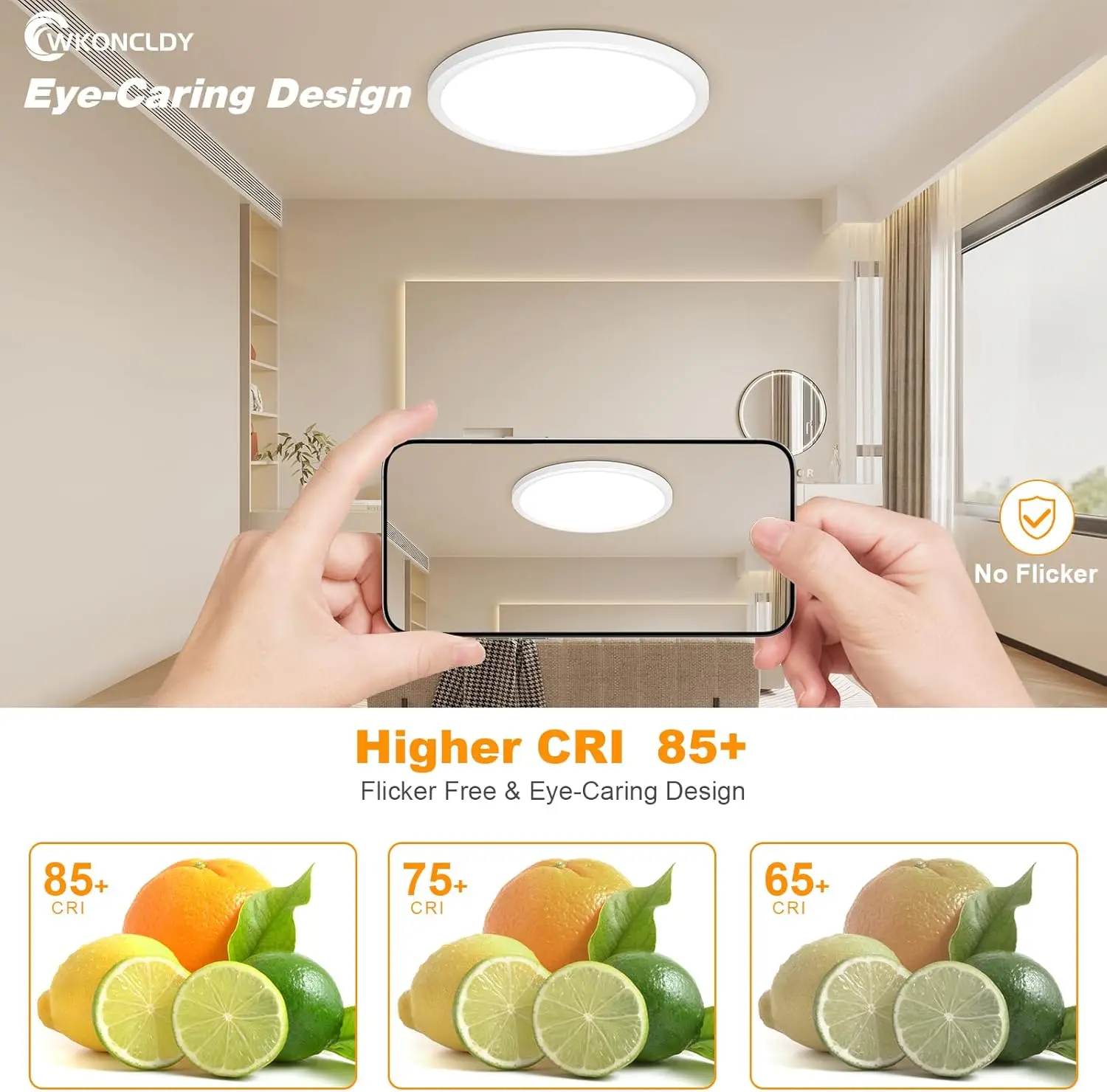 6Pack 3200Lm Led Flush Mount Ceiling Light, Super Slim 12 Inch Led Ceiling Light, 5000K Daylight Led Ceiling Light For Bedroom,