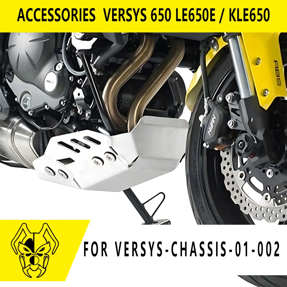 

Для KAWASAKI VERSYS 650/LE650E/KLE650 2015-2021 крышка двигателя мотоцикла, защитная пластина, рама для живота, поддон, защита поддона