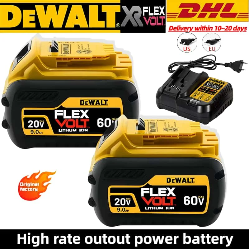 

DEWALT 18v batteryOriginal rechargeable lithium-ion 60v batterysuitable for DCB115 DCB118 DCB1104 Dewalt battery 60v tool