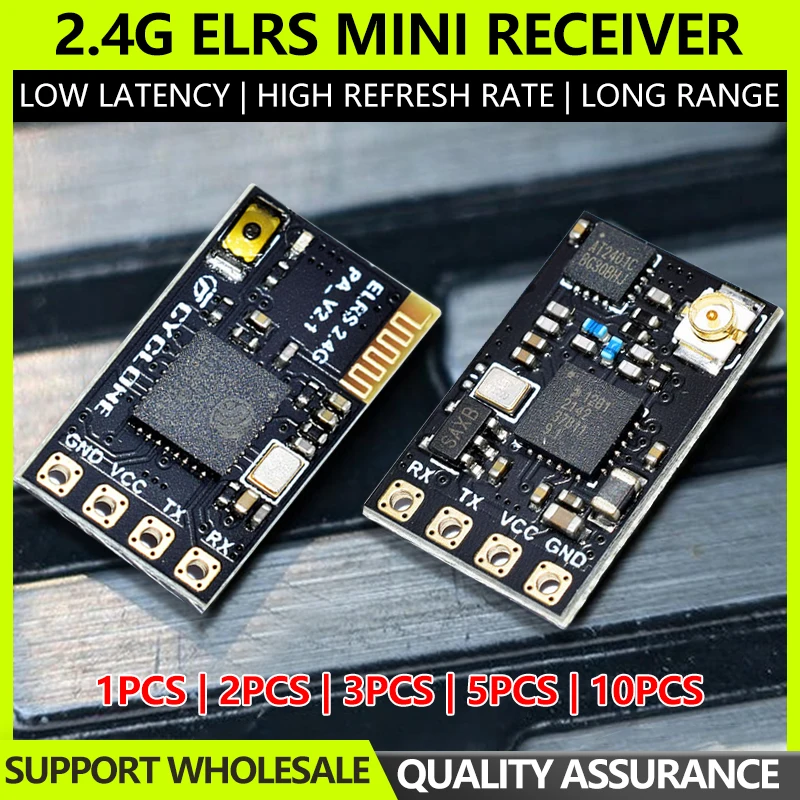 1/2/3/5/10PCS ELRS 2.4G Mini Receiver ExpressLRS 2.4G NANO EP1 EP2 RX Long Range For RC FPV Long Range Racing Quadcopter Drone