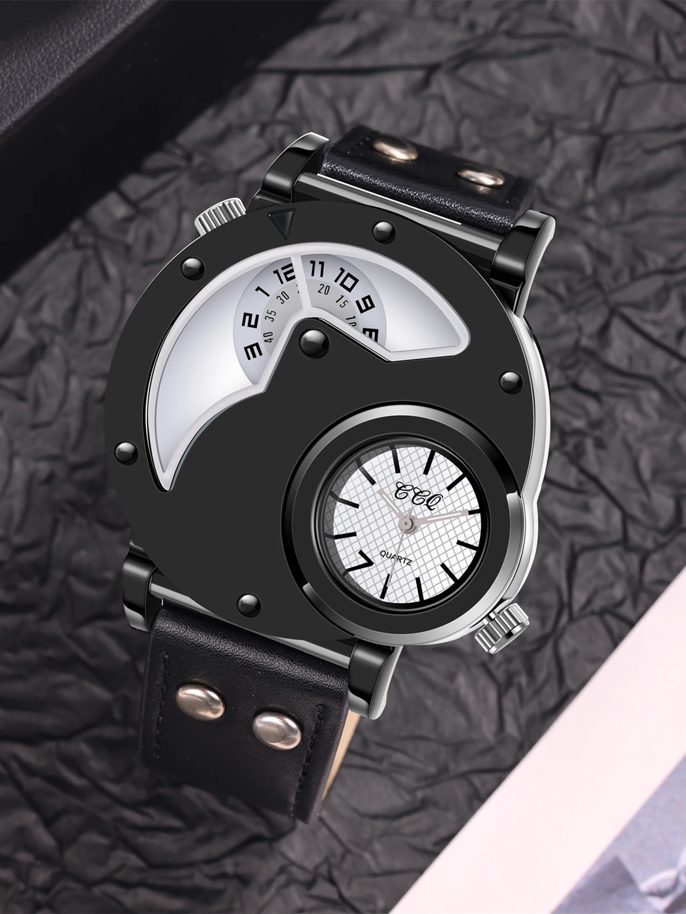 ساعة كوارتز بسيطة وفريدة من نوعها، مناسبة لهدايا عيد الميلاد والهالوين #4