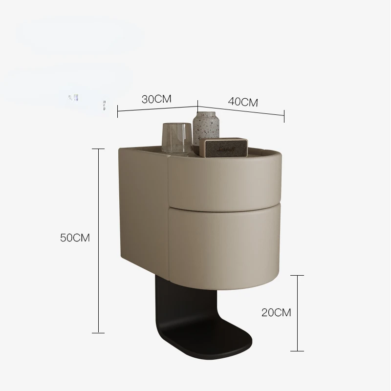 Uroczy stolik nocny Design meble do sypialni minimalistyczna sztuka mały apartament szafka nocna niska szafka