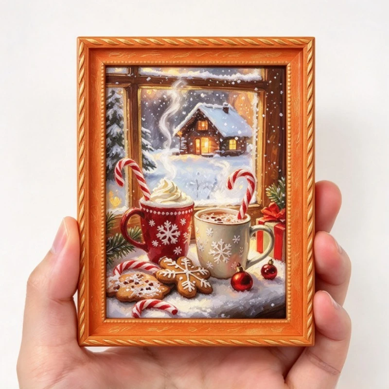 Christmas Wood Fridge Magnet Cute Magnetic Refrigerator Decoration Wooden Ornament For Kitchen Home Xmas Party Decor Souvenir